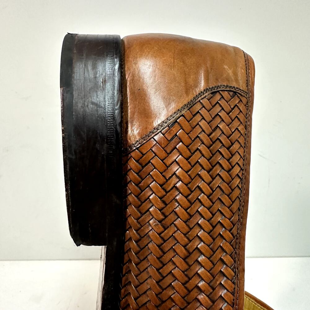 VERY GOOD Magnanni Braided Tassel Loafer Brown Leather Made in Morocco 11808 15 - Picture 14 of 14